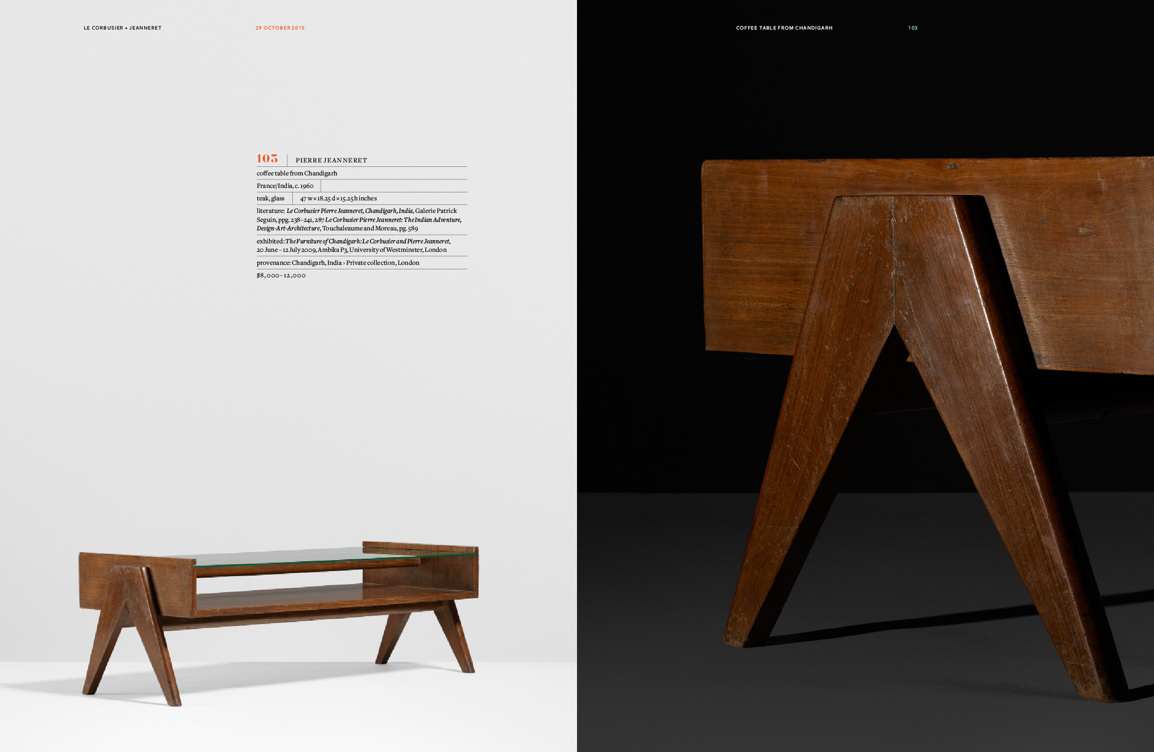View or download the Le Corbusier + Jeanneret catalog. | Wright: Auctions of Art and Design View or download the Le Corbusier + Jeanneret catalog. | Wright: Auctions of Art and Design
