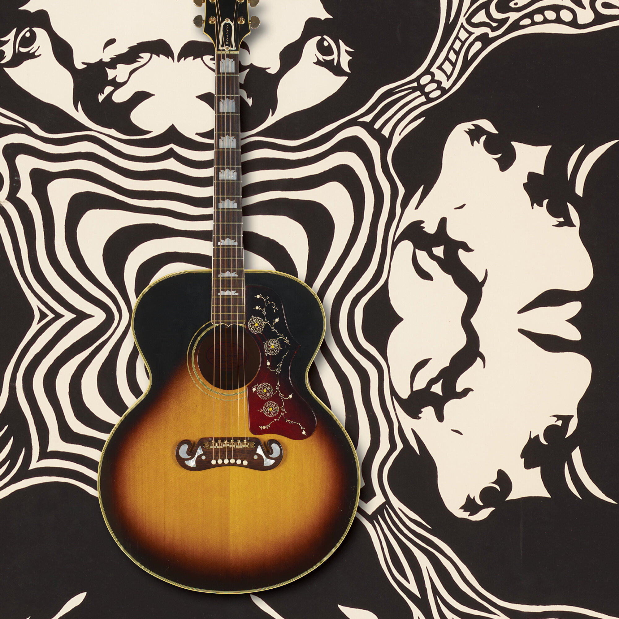 105: GIBSON, 1968 J-200 acoustic guitar < Rock Style from 105: GIBSON, 1968 J-200 acoustic guitar < Rock Style from