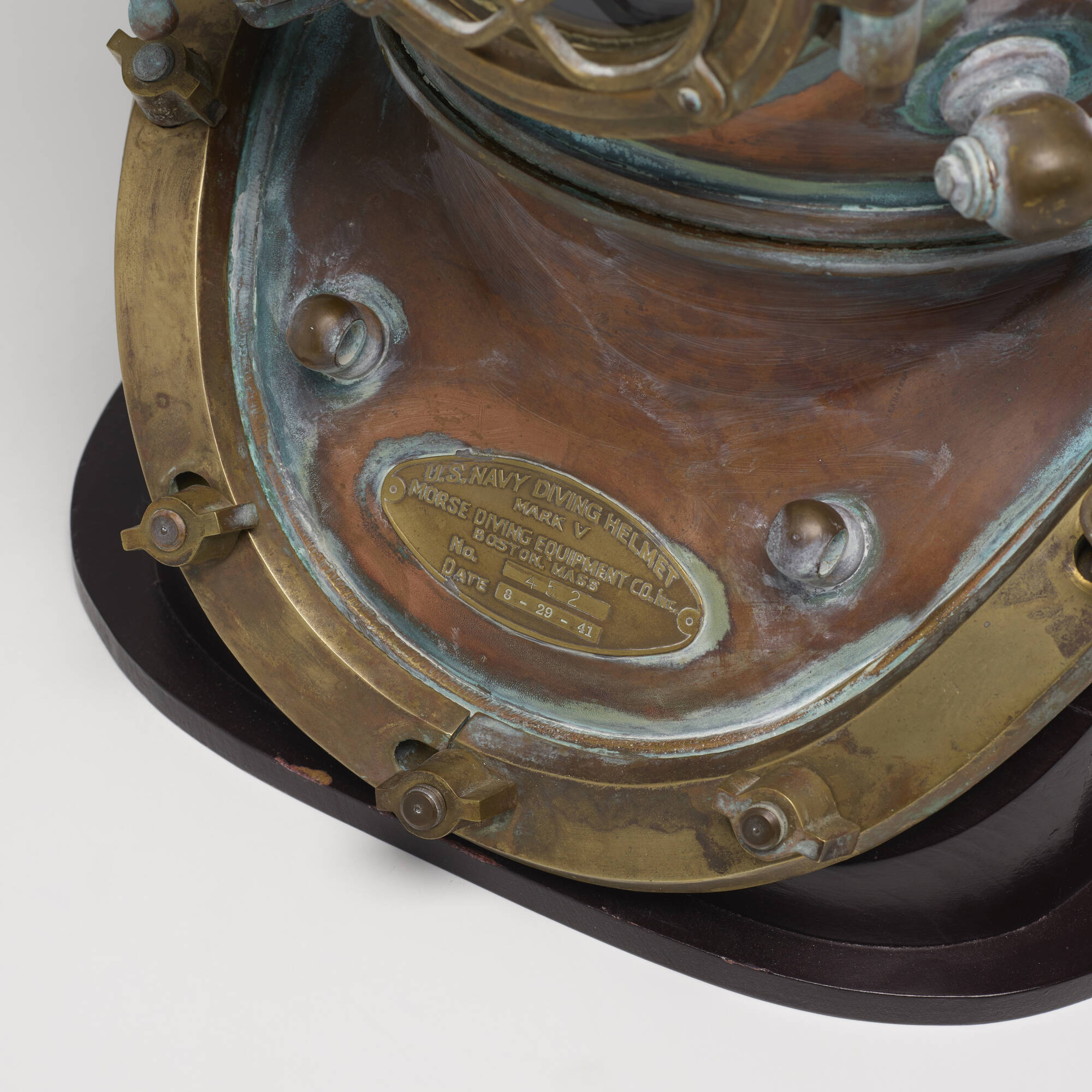 Details about   Vintage Antique Diving Divers Helmet Boston Mass US Navy Mark V  Solid Steel 18" 