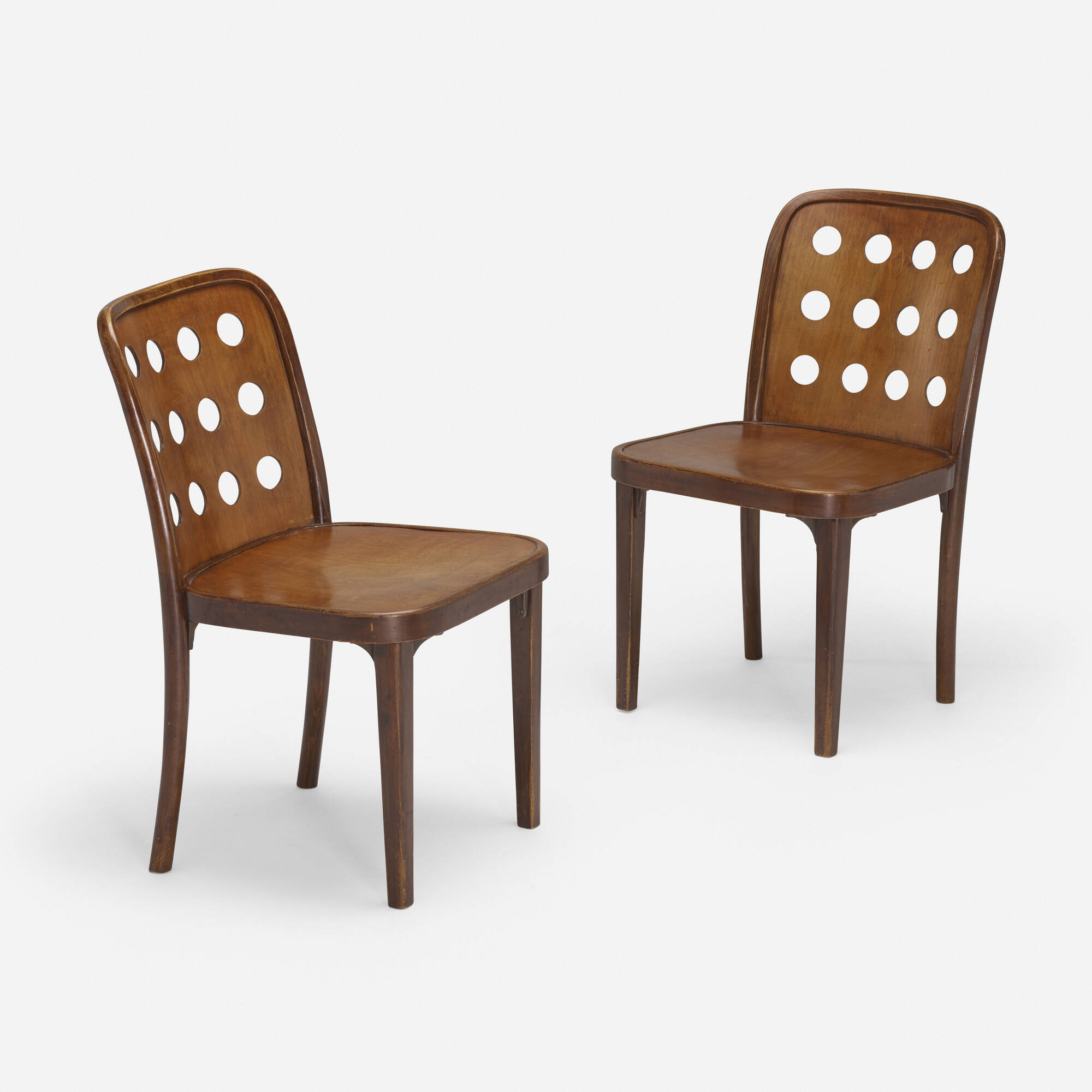 128: JOSEF HOFFMANN AND OSWALD HAERDTL, Chairs model A 811 128: JOSEF HOFFMANN AND OSWALD HAERDTL, Chairs model A 811