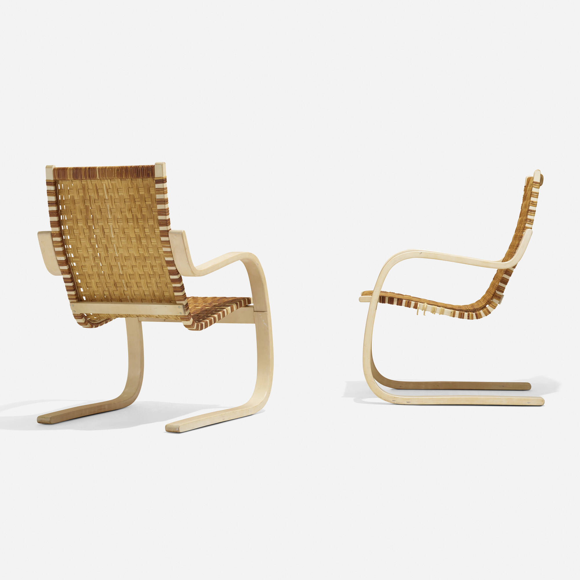 160: ALVAR AALTO, Cantilevered chairs model 406, pair < Scandinavian 2023 < | Wright: Auctions of Art and Design