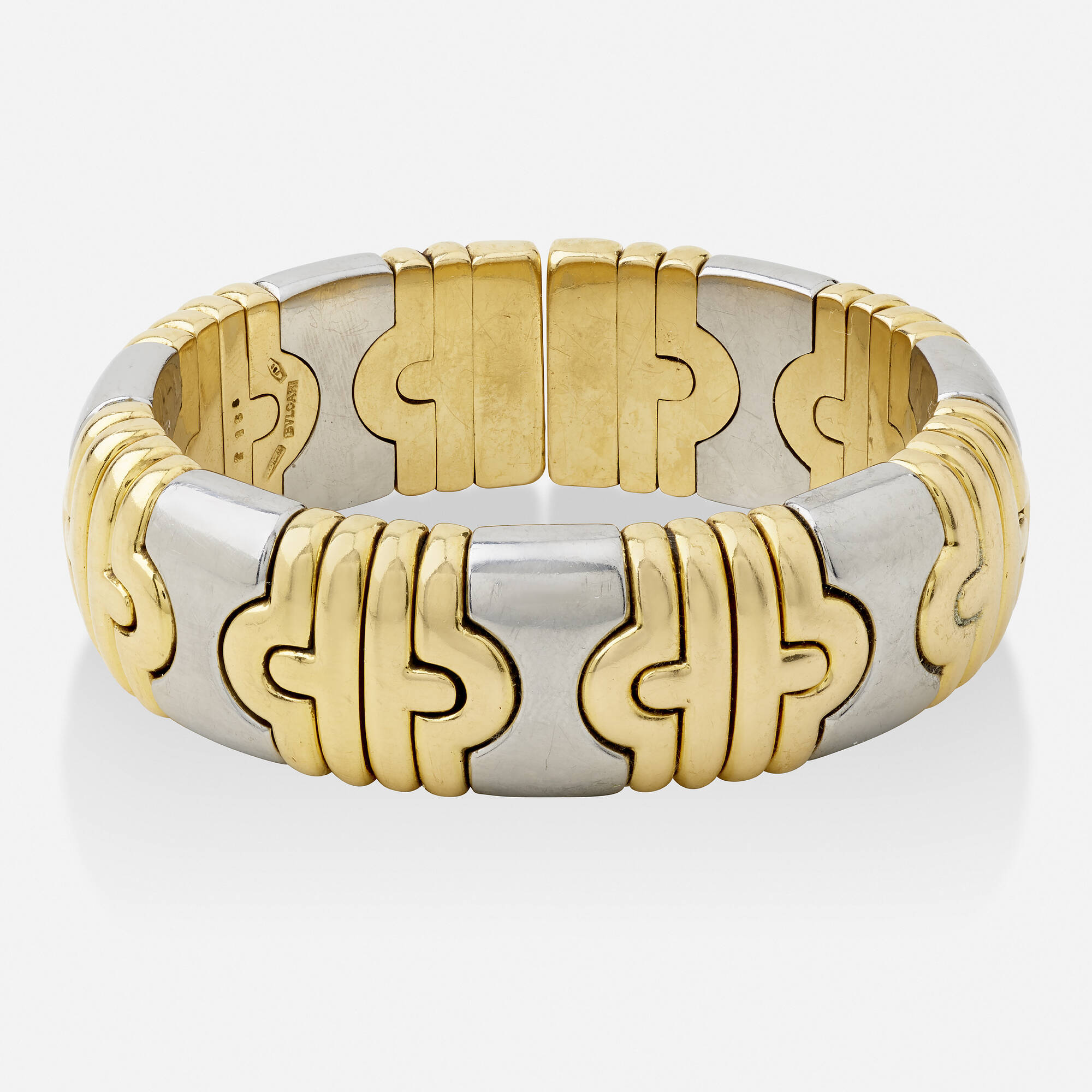 173: BULGARI, 'Parentesi' gold and steel cuff bracelet < Fall Jewelry, 20  October 2021 < Auctions | Wright: Auctions of Art and Design