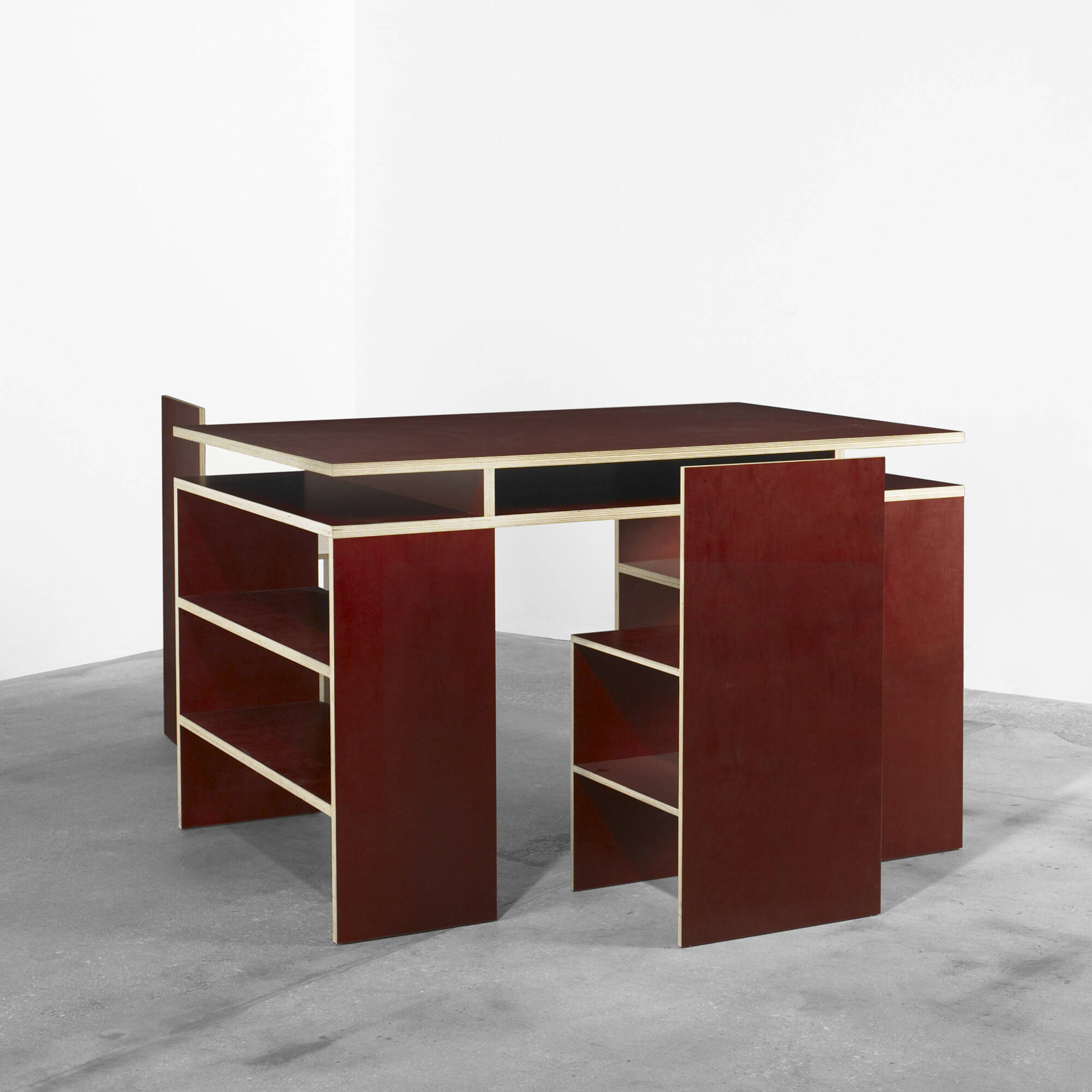 206 Donald Judd Desk And Two Chairs Modern Design 12 October