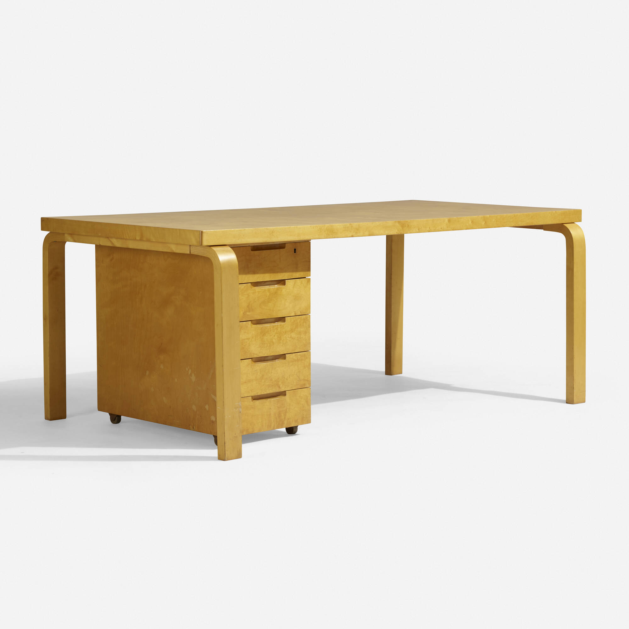 238 ALVAR AALTO L leg desk with return Scandinavian Design 9