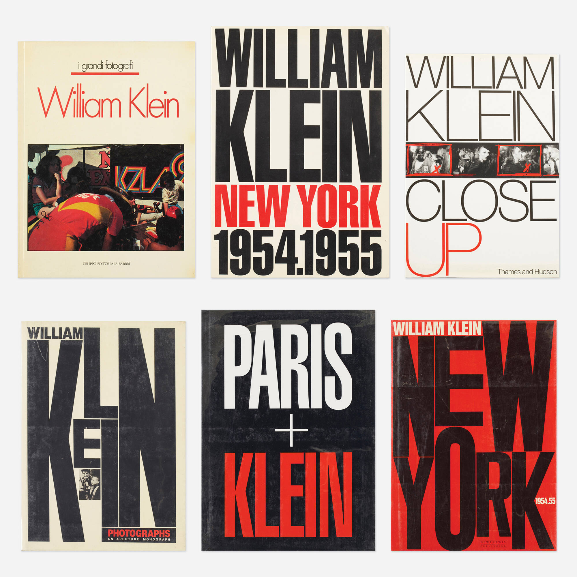 240: William Klein monographs, six < Word + Image, 7 November 2019