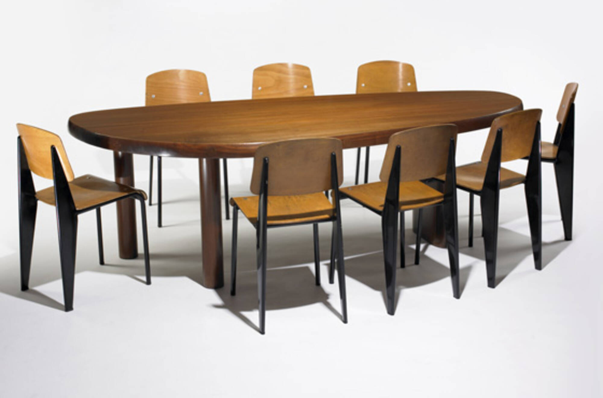 248: CHARLOTTE PERRIAND, Forme Libre dining table < Important