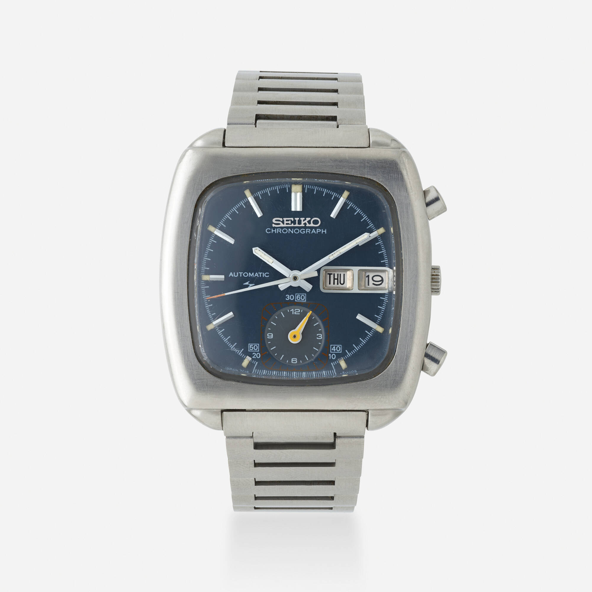 274: SEIKO, 'Monaco' chronograph wristwatch, Ref. 7016-5000S < Important  Design, 10 June 2021 < Auctions | Wright: Auctions of Art and Design
