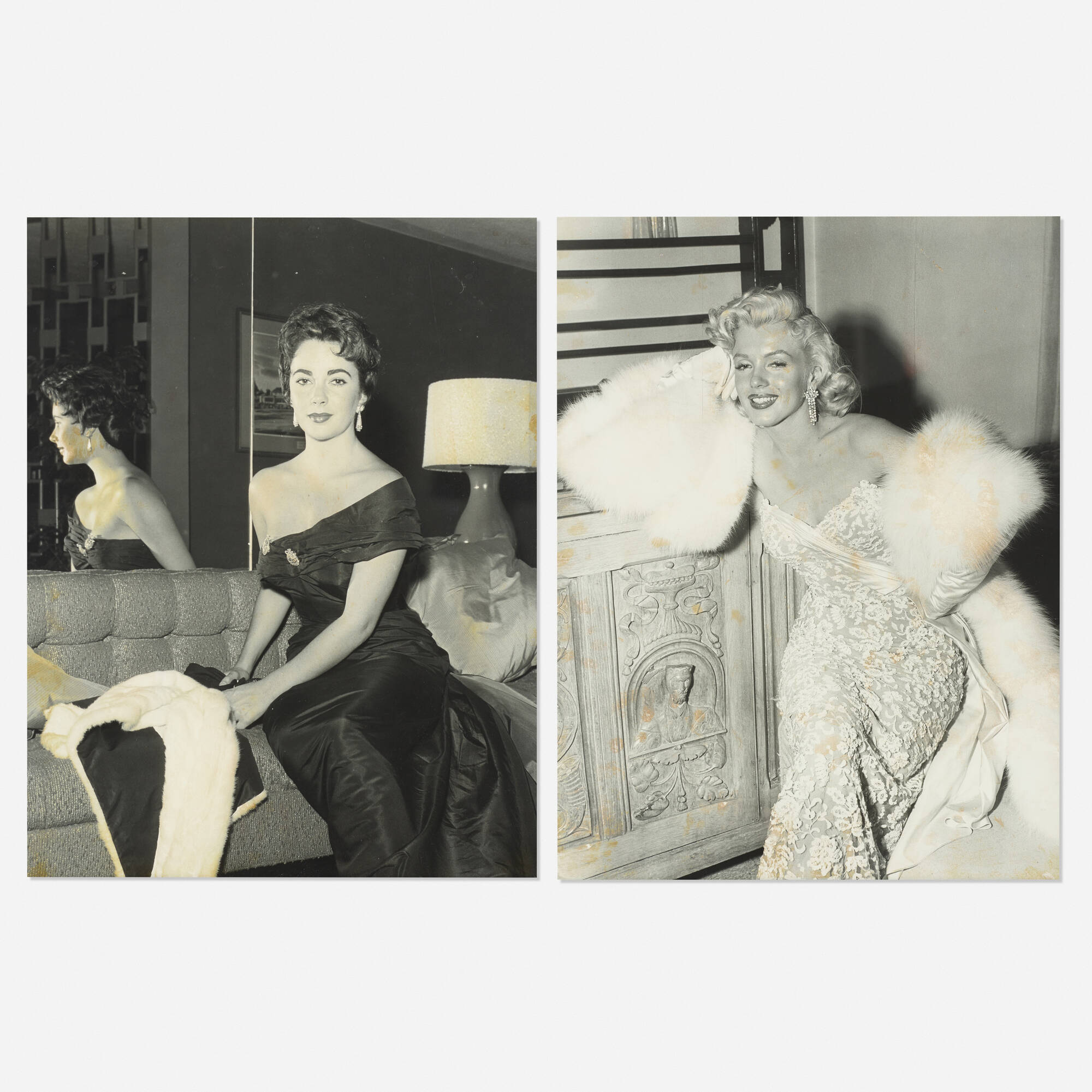 ARTIST UNKNOWN, Marilyn Monroe and Elizabeth Taylor (two works) | Wright20.com | Barnebys