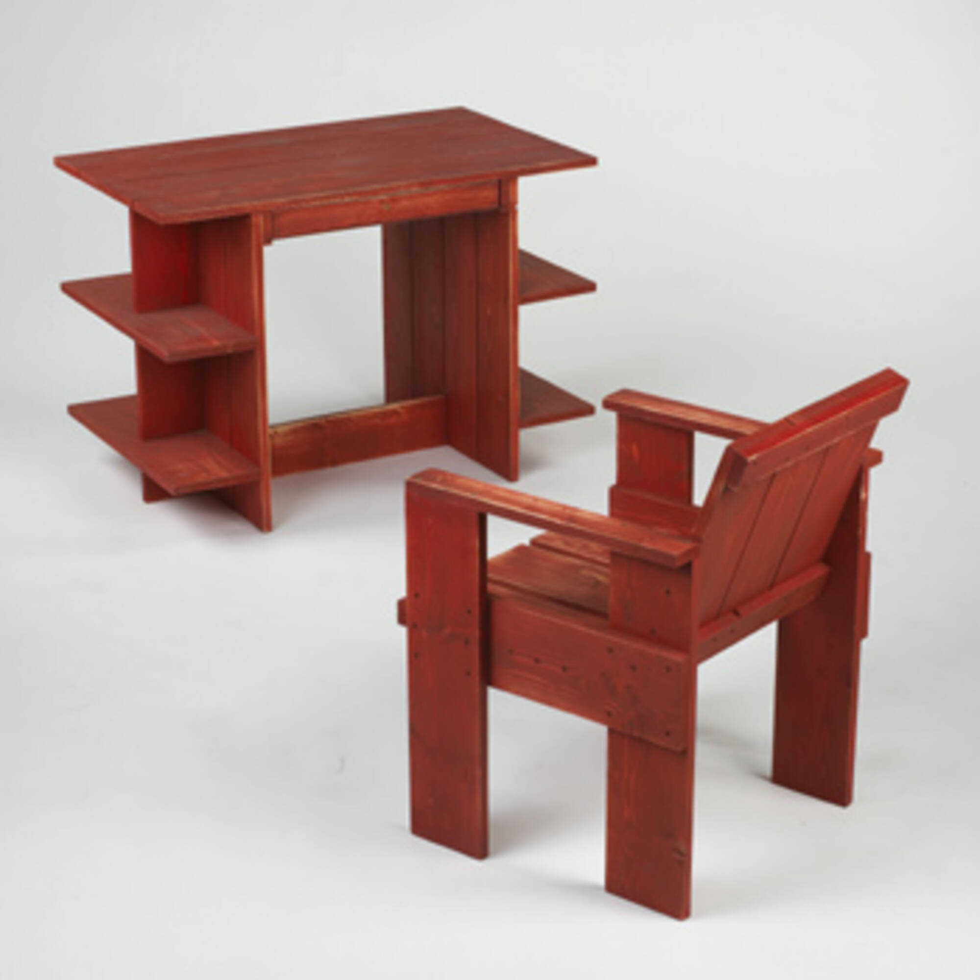 361 Gerrit Rietveld Crate Desk And Chair Modern Design 9 June