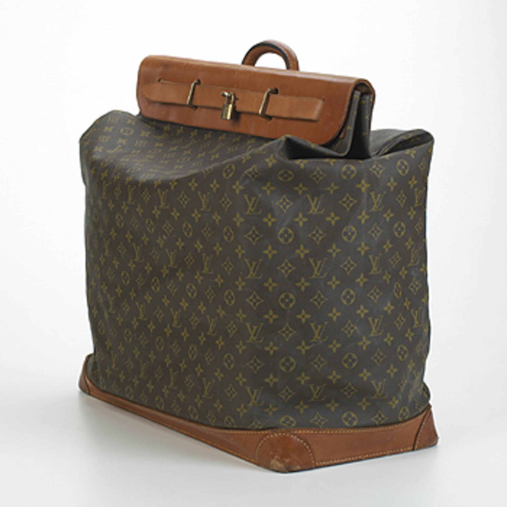 Sold at Auction: Large Vintage Suitcase, Louis Vuitton?