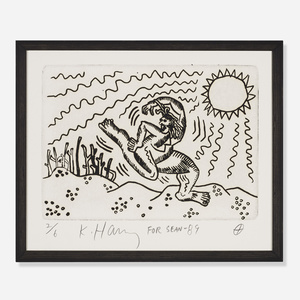 J315 Chrome Advertising Postcard 4x6 Keith Haring Art 